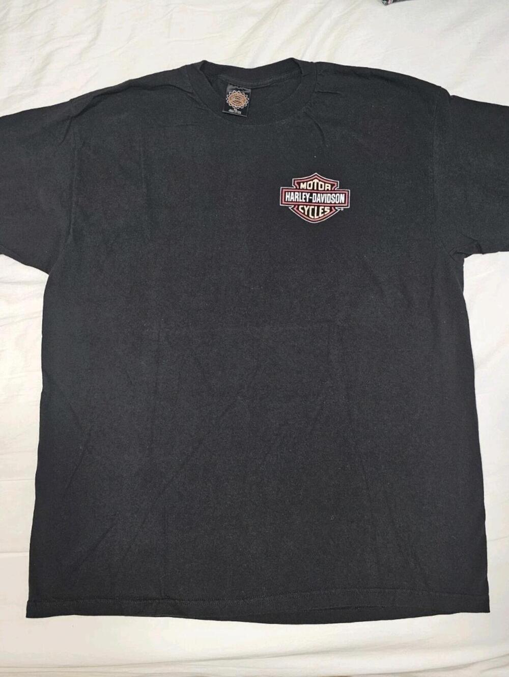 Vintage 1996 Harley Davidson Mens XL Kiss Normal Good-Bye T-shirt USA - Picture 9 of 11